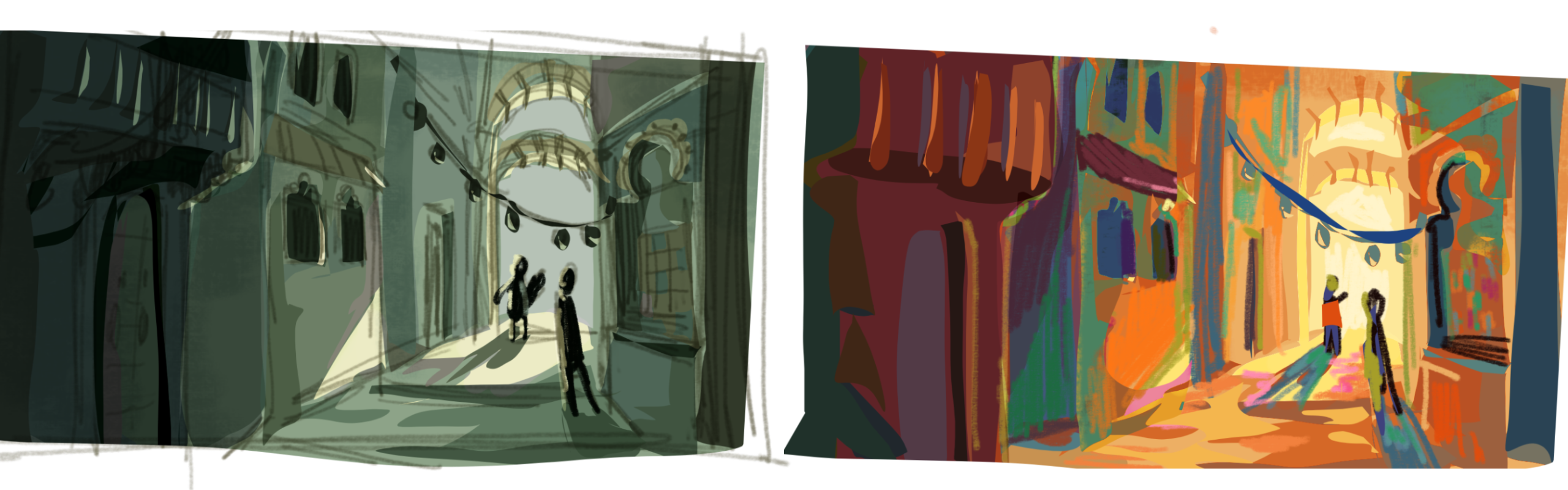 original concept for COLORIS' world & color schemes