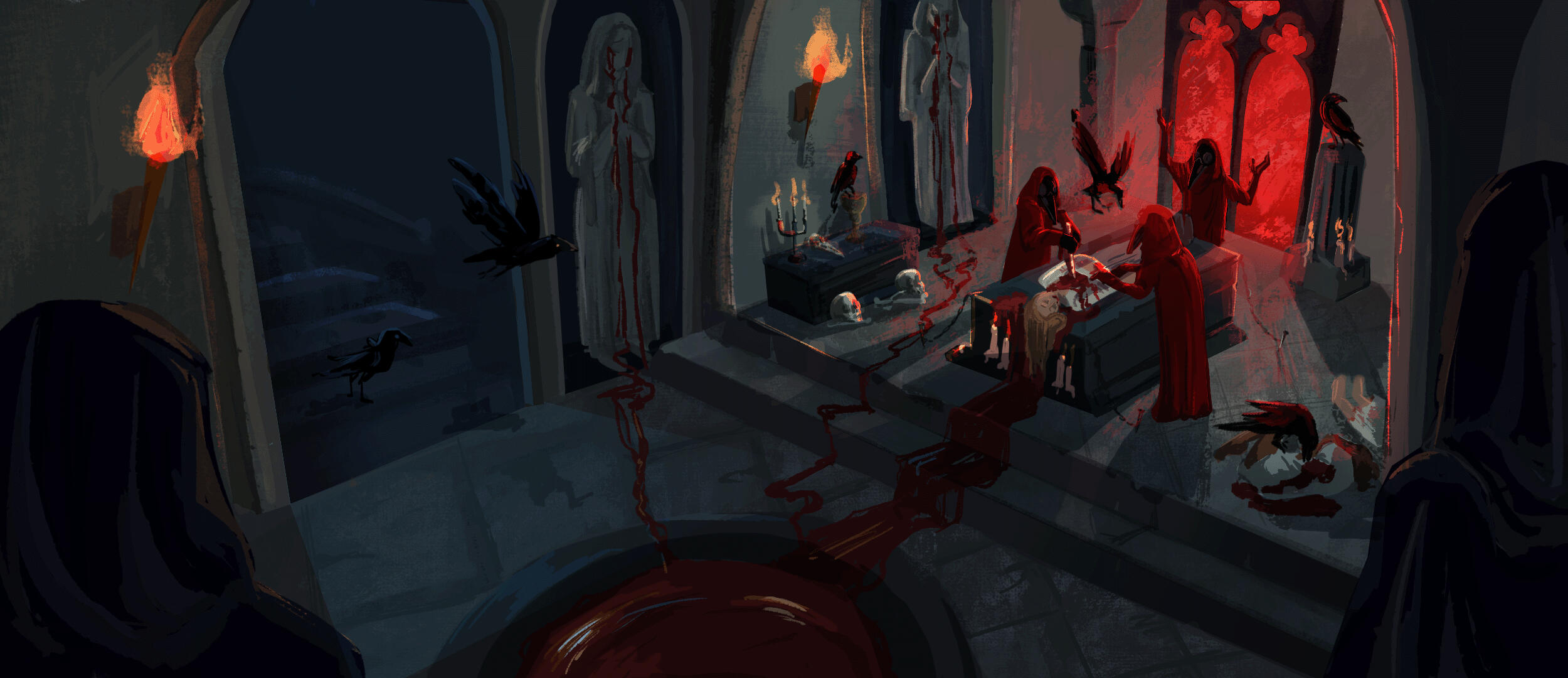 THE CROW'S RITUAL color illustration